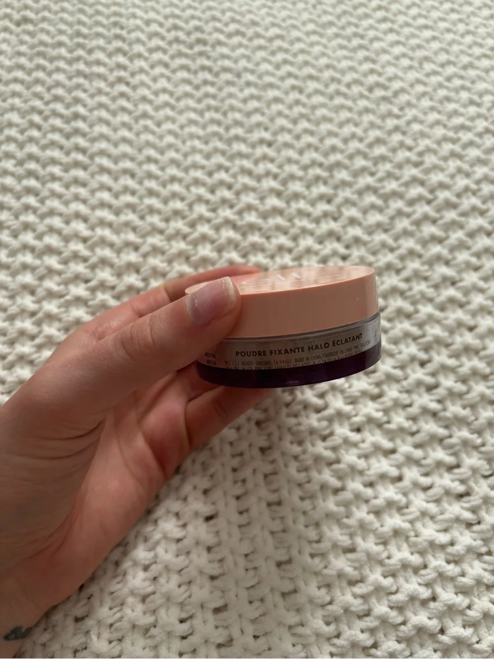 e.l.f. Halo Glow Setting Powder - Peachy Pink Compact